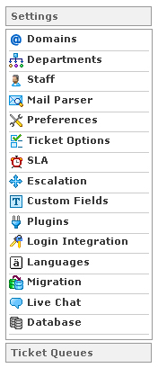 Admin Settings Admin Settings
