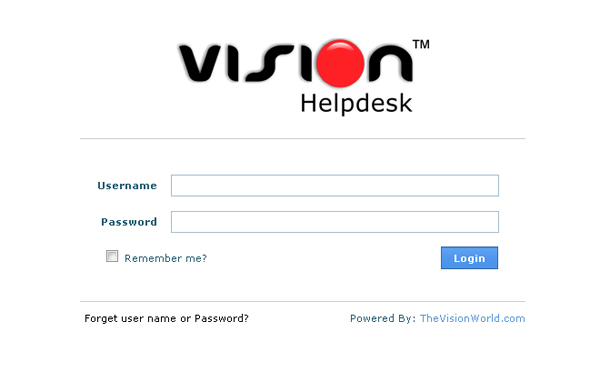Vision Helpdesk Login