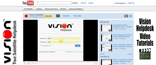 Vision Helpdesk YouTube Channel