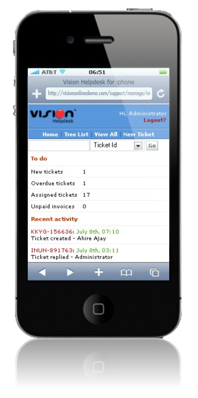 Vision Helpdesk Mobile Edition Vision Helpdesk Mobile Edition