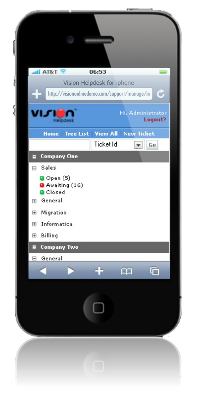 Vision Helpdesk Mobile Edition Vision Helpdesk Mobile Edition
