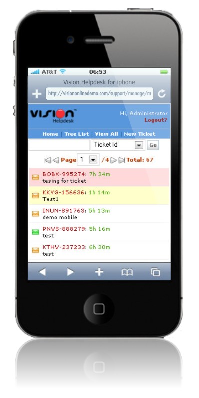 Vision Helpdesk Mobile Edition Vision Helpdesk Mobile Edition