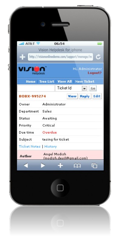 Vision Helpdesk Mobile Edition Vision Helpdesk Mobile Edition