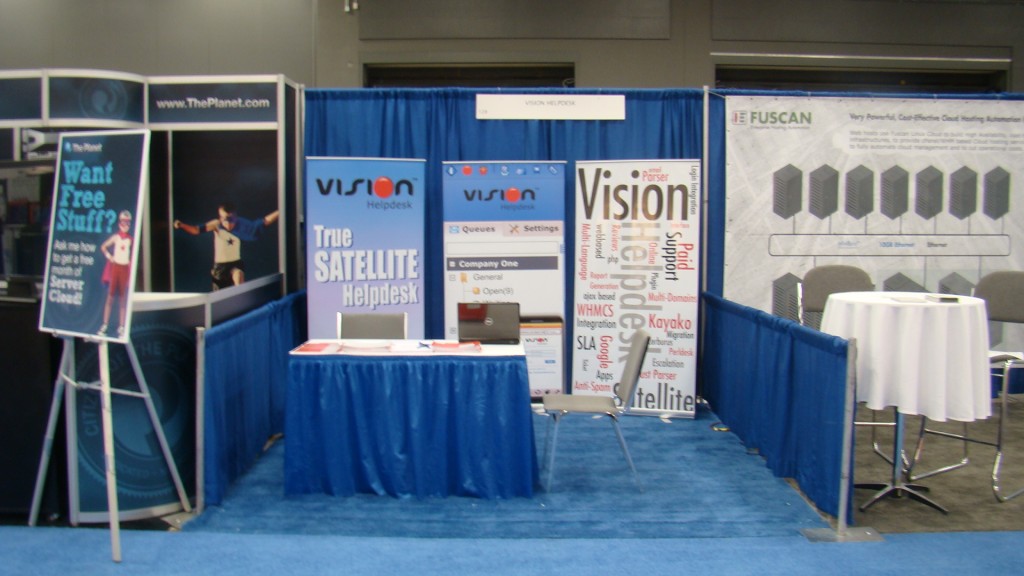 Vision Helpdesk HostingCon2010 Booth