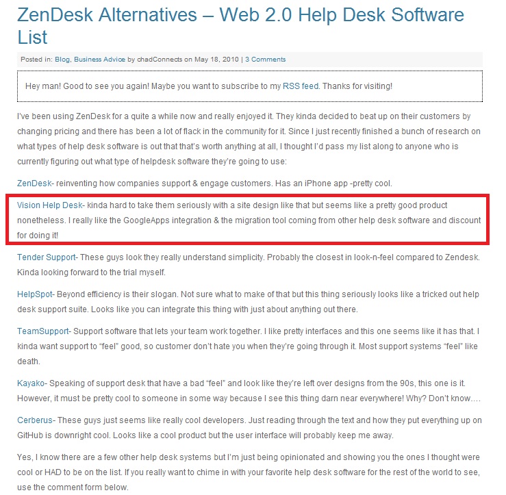 Vision Helpdesk Review Zendesk Alternative Vision Helpdesk