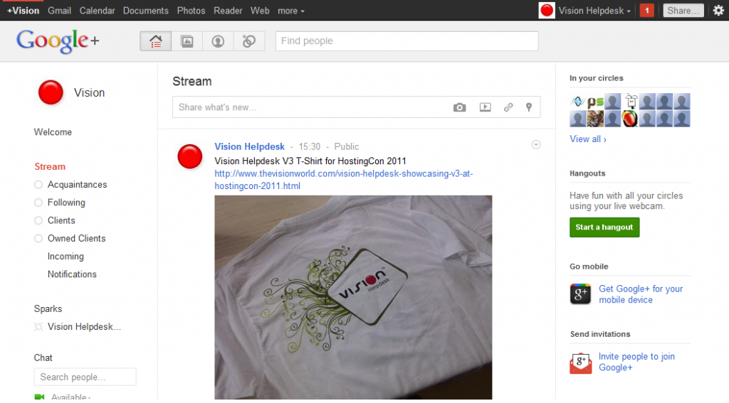 Vision Helpdesk Google Plus Profile Vision Helpdesk Google Plus Profile